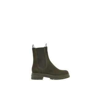 Gianvito Rossi Calz. Calf - female - Gianvito Rossi - Chelsea Boots - Green - 5 1/2 UK - Shoes