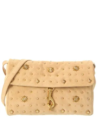 Rebecca Minkoff Edie Evil Eye Suede Crossbody