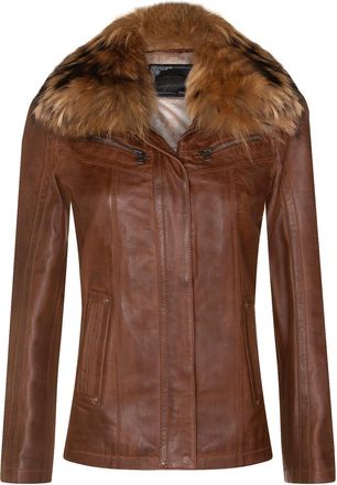 Infinity Leather Womens Slim Fit Leather Parker Jacket-Millom