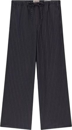 Guess Pinstripe Wijde Broek - Dames - Wijde Broeken - Blauw - W26 - Broeken