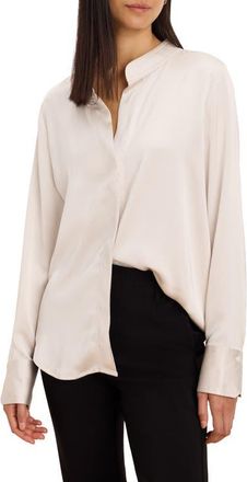 Nic+Zoe Day Gloss Button-Up Shirt in Coconut at Nordstrom, Size X-Large
