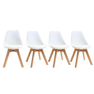 Miliboo Miliboo - Silla De Dise&ntilde;o Blanco Lote De 4 Pauline