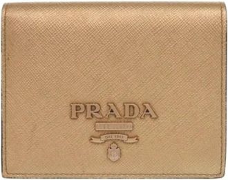 Prada Pre-owned Wallets, female, Yellow, Size: ONE SIZE Pre-owned Vintage Wallet
