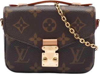 Louis Vuitton Pre-owned Micro Metis - Dames - Vintage Mini Tas - Bruin - ONE Size - Leer - Vintage