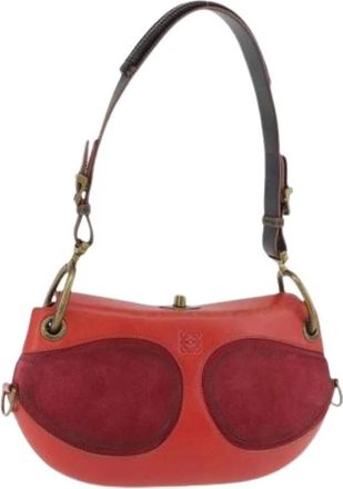 Loewe Pre-owned Shoulder Bags, female, Red, Size: ONE SIZE Pre-owned Shoulder Bag