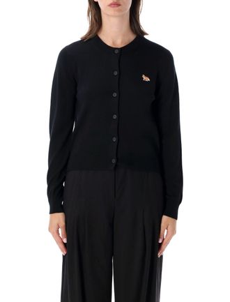Maison Kitsun&eacute; Baby Fox Regular-Fit Merino Wool Cardigan