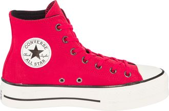 Converse Sneaker CONVERSE CHUCK TAYLOR ALL STAR LIFT, Damen, Gr. 39,5, rot, egret, schwarz, Leder, Schuhe Sneaker