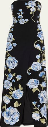 Alice & Olivia Jeri Embellished Romper with Overskirt