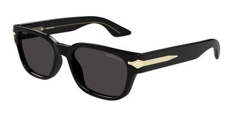Montblanc MB0479S 001 Mens Sunglasses Black Size 55
