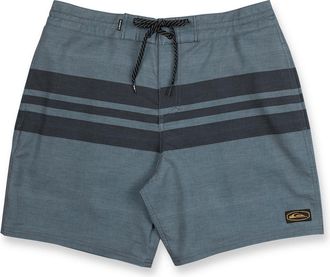 Quiksilver Surfsilk Street Board Shorts in Black Stripe/blue at Nordstrom, Size 38