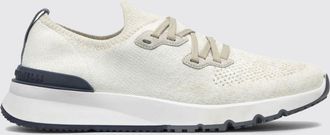 Brunello Cucinelli Sneakers low top in maglia di cotone con caviglia elasticizzata