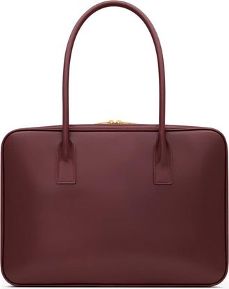 Saint Laurent Womens Sac De Jour Bag Red Lamb Leather Shoulder