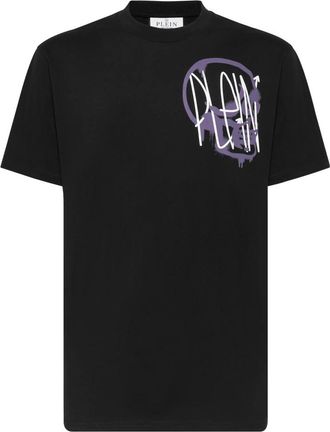 Philipp Plein T-shirt Ronde Hals SS - Heren - T-shirts - Zwart - 3XL - Katoen - Tops