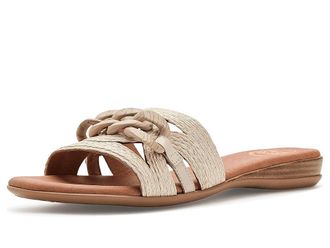 Andr&eacute; Assous Neela Womens Sandals Vanilla Raffia : 11 M, Synthetic