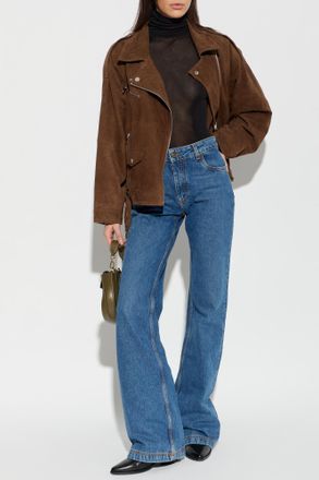 Gestuz Gzvida Suede Jacket, Womens, Brown