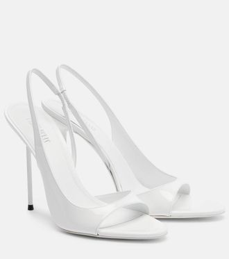 PARIS TEXAS Lidia patent leather slingback sandals