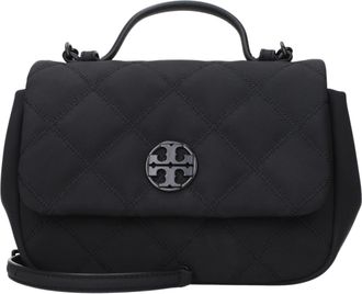 Tory Burch Black Fabric Womens Handbag