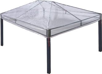 vidaXL Reemplazo De Funda De Gazebo 400 X 300 X 32 Cm Transparente Pvc Vidaxl