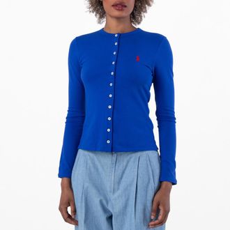 Polo Ralph Lauren Cotton Mesh Pony Cardigan, Size X-Small