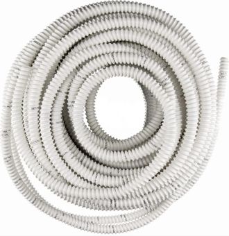 OEM Tubo Desag&uuml;e Corrugado Reforzado 16x20mm Espiral Blanca Para Aire Acondicionado Conducto Evacuaci&oacute;n Condensados 25mt