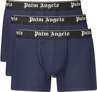 Palm Angels Tri-pack Classic Logo Marineblauwe Boxershorts