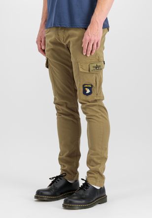 Alpha Industries Cargohose ALPHA INDUSTRIES Petrol Patch Pant, Herren, Gr. 30, Normalgr&ouml;ssen, gr&uuml;n (olive), Obermaterial: 98% Baumwolle, 2% Elastan; Futter: 100% Baumw
