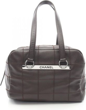 Chanel Brown Leather Tote Bag (Pre-Owned)