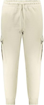 HUGO BOSS Mens Cargo Pants Drawstring - Ivory Cotton - Size X-Large