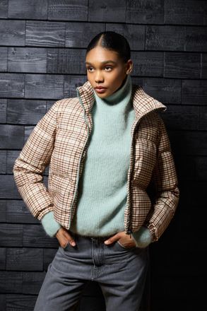 Woolrich donna Piumino in tessuto a due strati Multicolore Taglia XXL