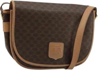 Celine Pre-owned Plastic Shoulder Bag - Dames - Vintage Schoudertas - Bruin - ONE Size - Leer - Vintage