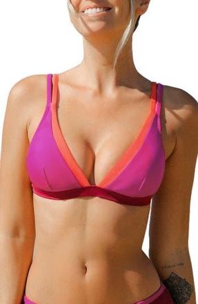 Cupshe Triangle Bikini Top in Pink at Nordstrom Rack, Size X-Large