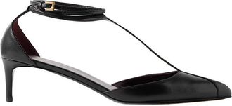 Khaite Black Enamelled Goat Skin Mia Pumps