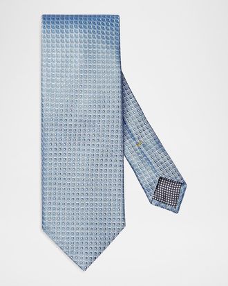 Eton Men & apos;s Geometric Jacquard Silk Tie