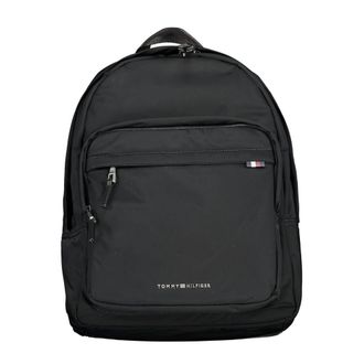 Tommy Hilfiger Black Polyester Men Mens Backpack