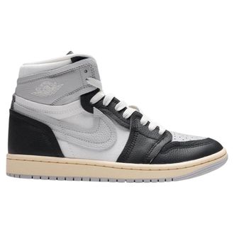 Nike Dames/Dames Air Jordan 1 Leren Hoge Tops Trainers (Zwart)