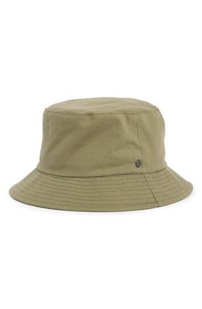 Vince Cotton Canvas Bucket Hat in Coutler Green at Nordstrom, Size Large
