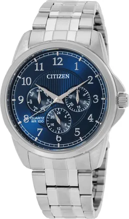 Citizen Chronograph Quartz Blue Dial Mens Watch AG8341-55L