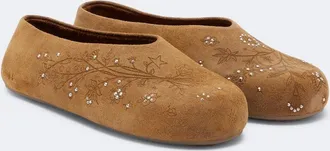 Golden Goose Tierra studded suede slip-on shoes