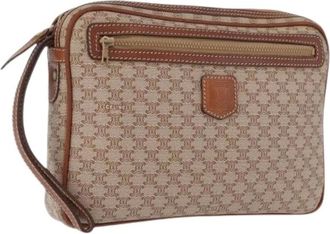 Celine Pre-owned Clutches, female, Beige, Size: ONE SIZE Pre-owned Macadam Canvas Clutch