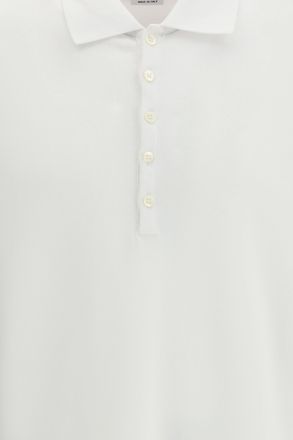Thom Browne Mens Polo Shirt White Cotton T-shirts And Polos