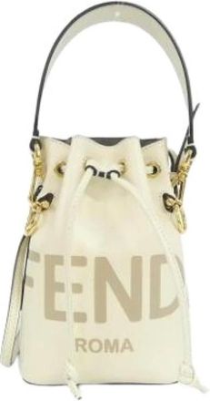 Fendi Pre-owned Bucket Bags, female, Beige, Size: ONE SIZE Pre-owned Vintage Bucket Bag