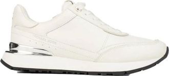 Michael Kors Nova Leather Trainer - Dames - Sneakers - Wit - 36 EU - Leer - Schoenen