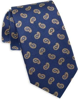 Duchamp Paisley Silk Tie in Navy at Nordstrom Rack