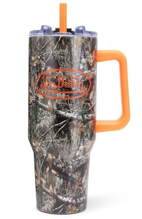 Von Dutch 40oz Double Walled Insulated Stainless Steel Tumbler in Forest at Nordstrom