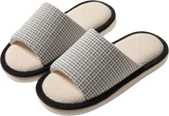 Generic [Warm Upgrade] Womens Warm Slippers Soft and Comfortable Warm Your Feet in Winter Bedroom Slippers Women Size 9 (Black, 5)