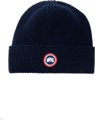 Canada Goose Muts - Heren - Hoeden - Blauw - ONE Size - Wol - Accessoires