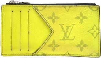 Louis Vuitton Pre-owned Wallets, male, Yellow, Size: ONE SIZE Pre-owned Taigarama Coin Case
