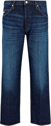 Emporio Armani Straight Jeans - Heren - Regular Fit Jeans - Blauw - W34 - Jeans