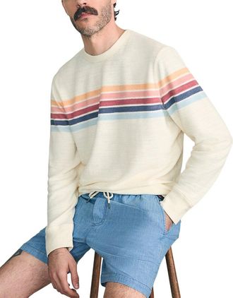 Faherty Cabana Towel Terry Crewneck Sweater