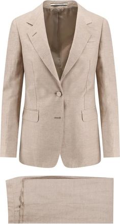 Tagliatore Parigi Pak - Dames - Business pakken - Beige - XL - Katoen - Kostuums